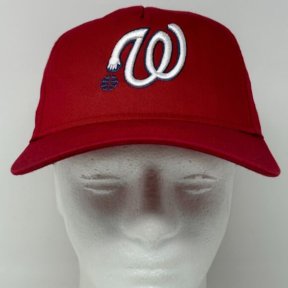 Washington Nationals x Wizards Hat Baseball Cap Reference Brand Basketball Red - Picture 2 of 15